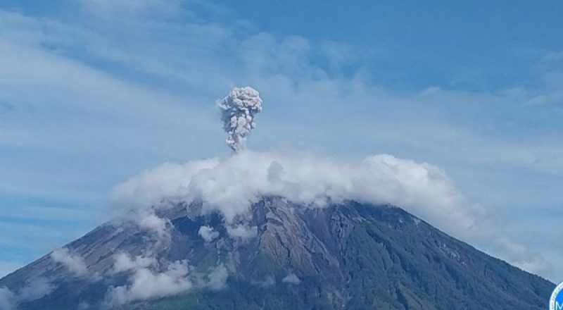 Aktivitas Meningkat, Semeru Catat 7 Kali Erupsi Dengan Tinggi Letusan 1,1 Km